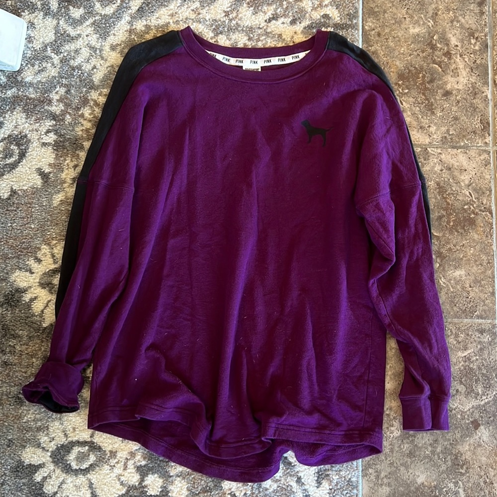 Victoria secret PINK size L crewneck long sleeve shirt